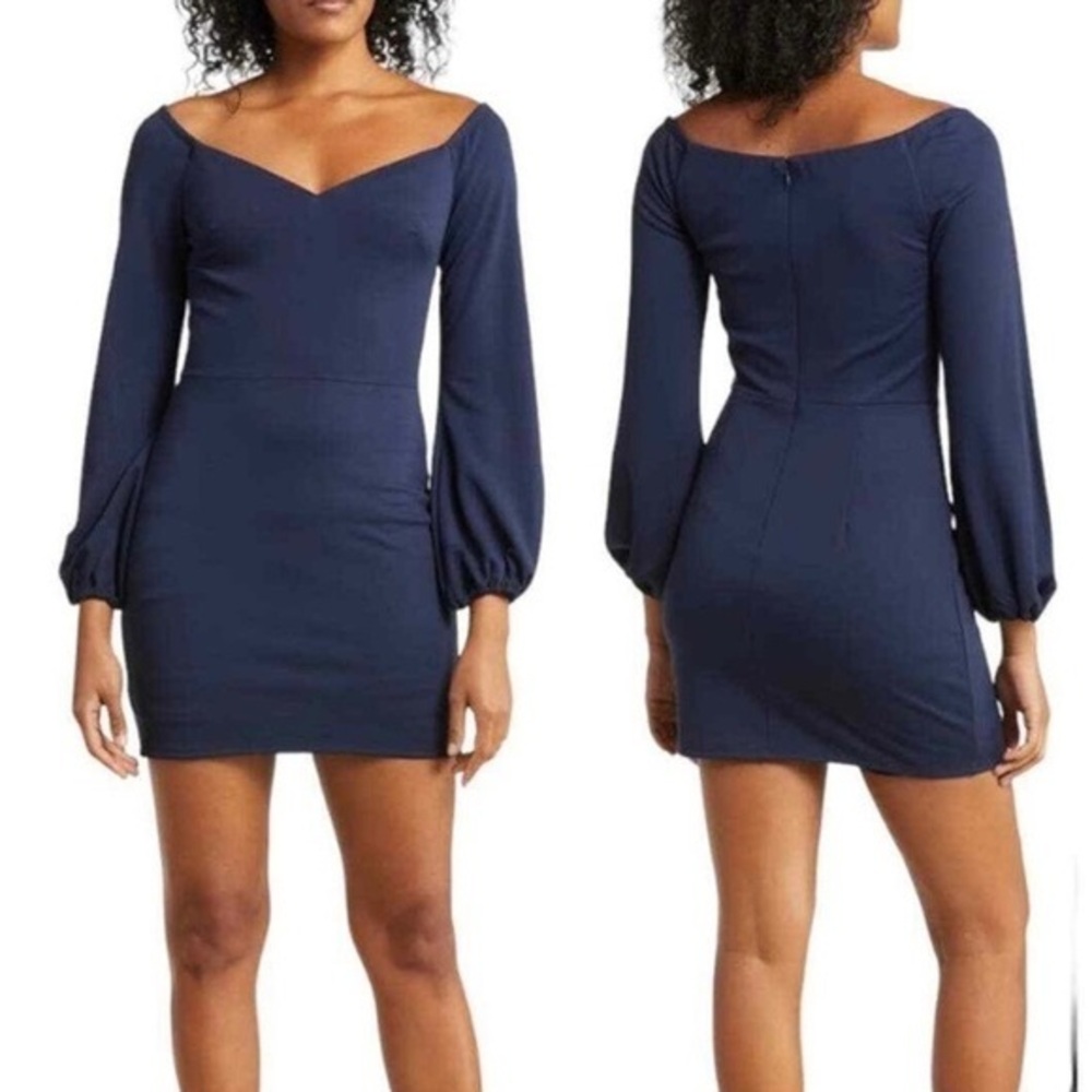 Dress the population size XL navy Esperanza dress